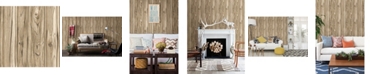 Brewster Home Fashions Paneling Wide Plank Wallpaper - 396" x 20.5" x 0.025"